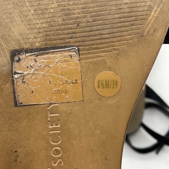 Sole Society Sandals Black Ruffles Womens Size 8.5 M - Picture 9 of 15